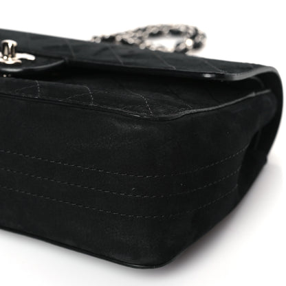 Chanel Suede Quilted Medium Double Flap Black 9 of 9