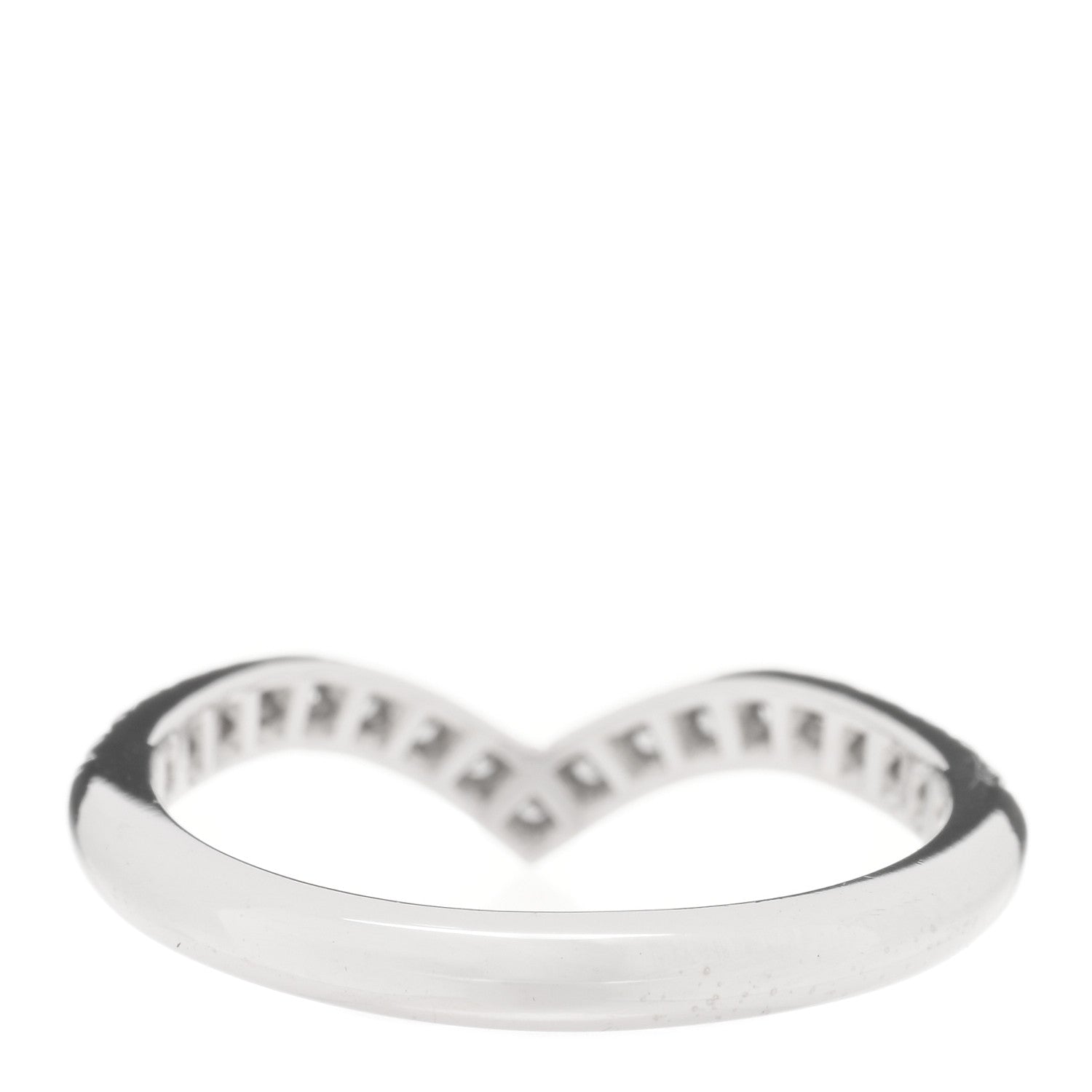 Tiffany Platinum Diamond Soleste V Band Ring 46 3.75 3 of 5