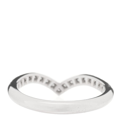 Tiffany Platinum Diamond Soleste V Band Ring 46 3.75 3 of 5