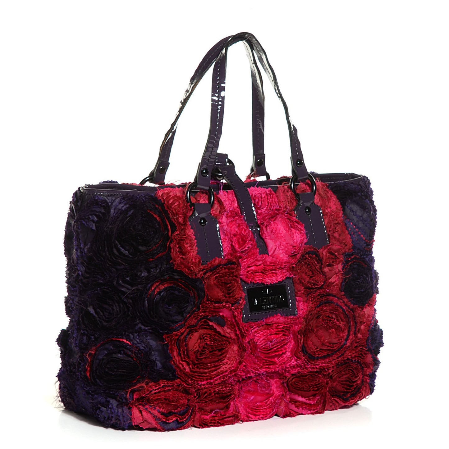 Silk Rosier Tote Red Black