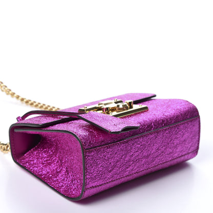 Gucci Galassia Small Padlock Shoulder Bag Fuxia 3 of 10