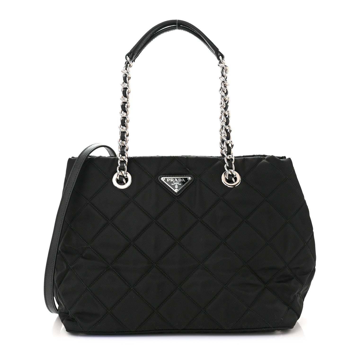 Prada Nylon Tessuto Impuntu Quilted Tote Black 1 of 9