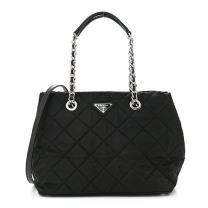 Prada Nylon Tessuto Impuntu Quilted Tote Black 1 of 9