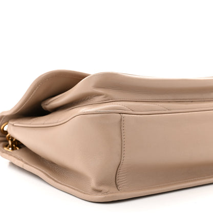 Saint Laurent Lambskin Matelasse Monogram Medium Niki Chain Satchel Light Taupe 9 of 14