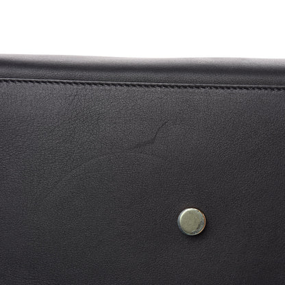 Saint Laurent Calfskin Suede Small Monogram Downtown Cabas Black 14 of 15