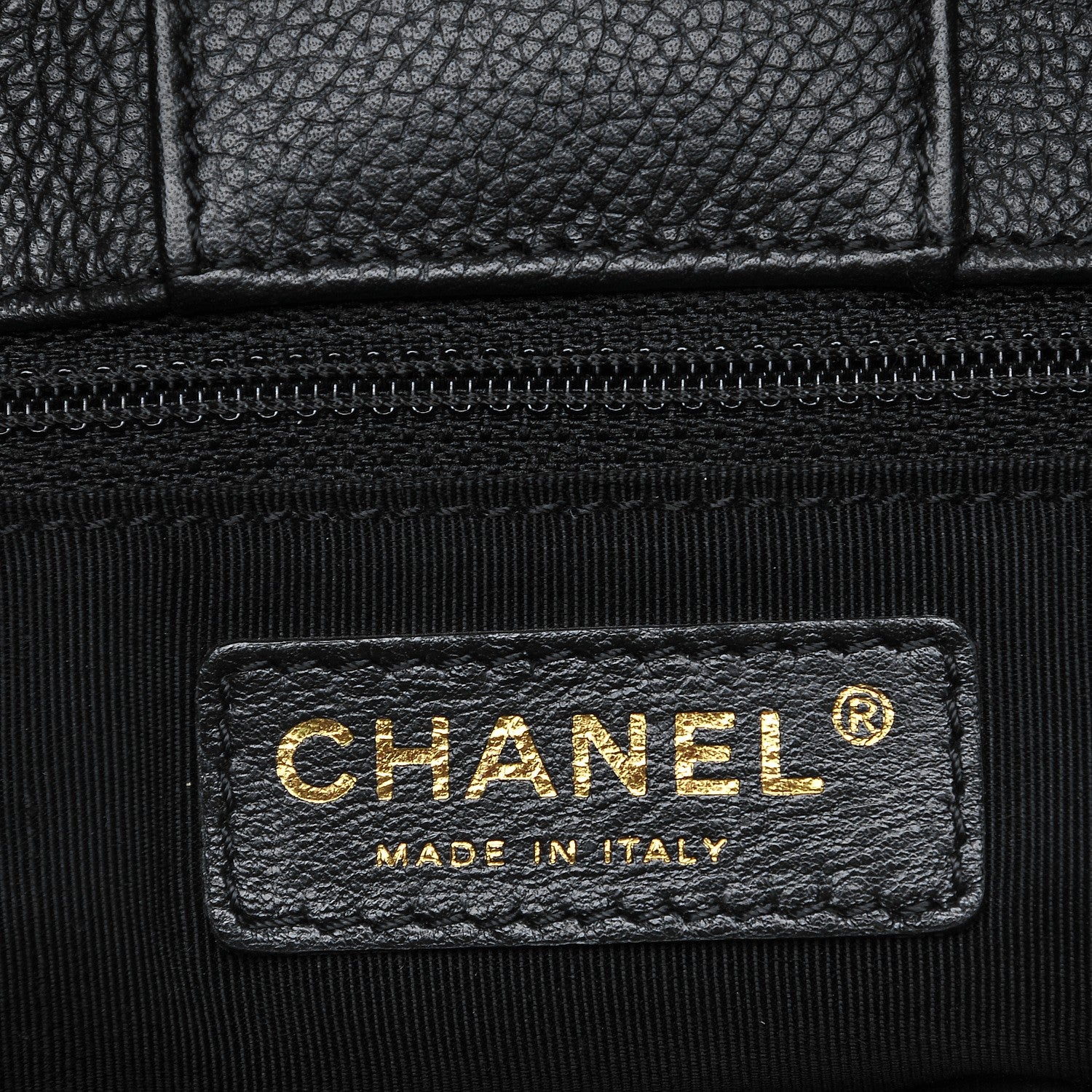 Chanel Calfskin Cerf Executive Shopper Tote Black 6 of 11
