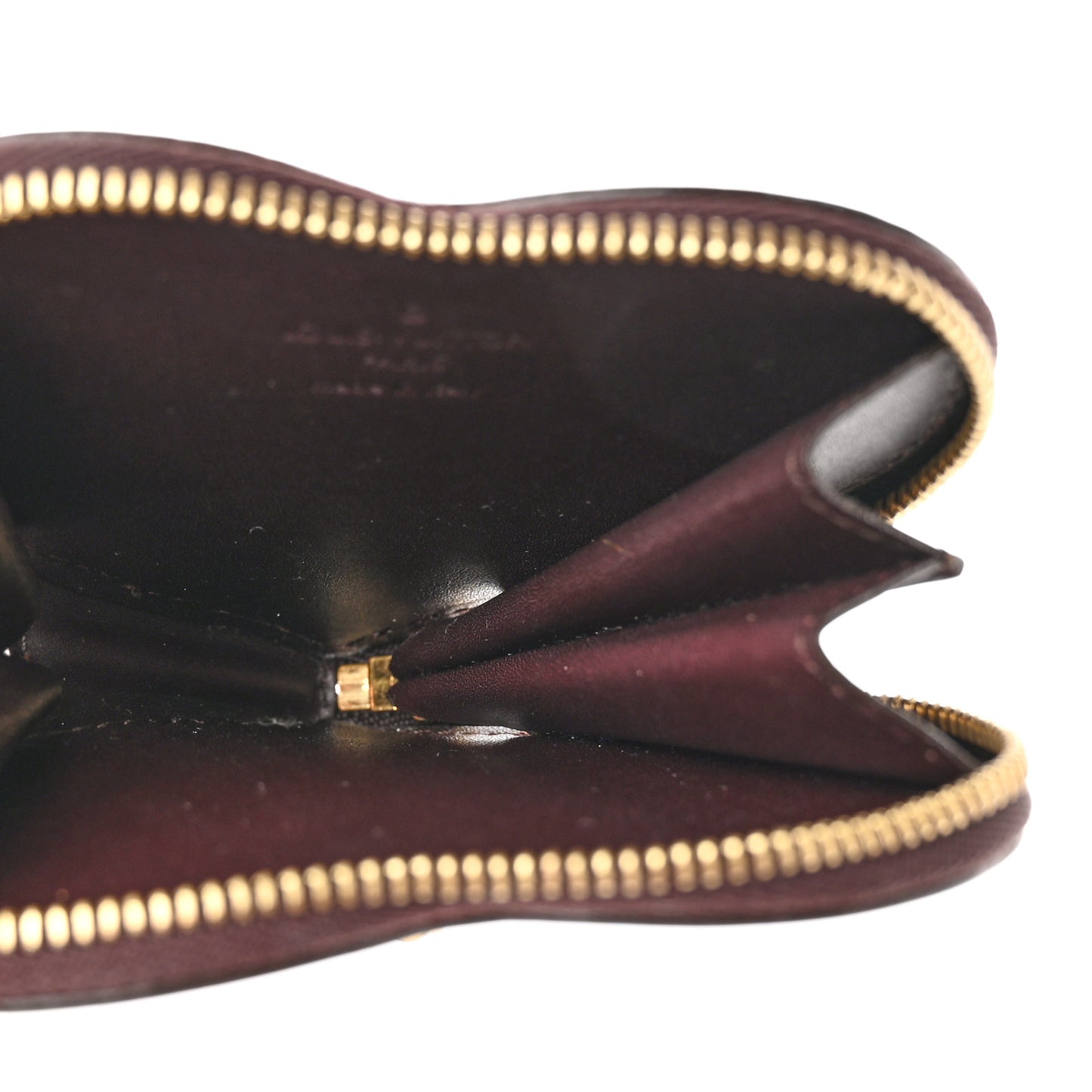 Vernis Coeur Heart Coin Purse Amarante