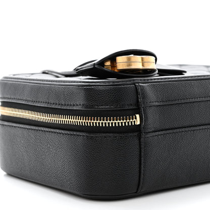 Chanel Caviar Quilted Medium CC Filigree Vanity Case Black 9 of 11