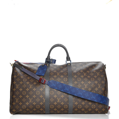 Louis Vuitton Monogram Taiga Outdoor Keepall Bandouliere 55 1 of 10