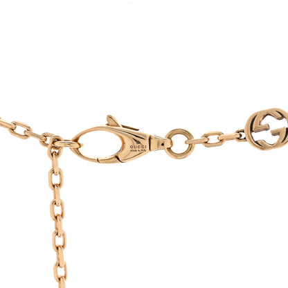 Gucci 18K Yellow Gold Running GG Station Necklace 6 of 7