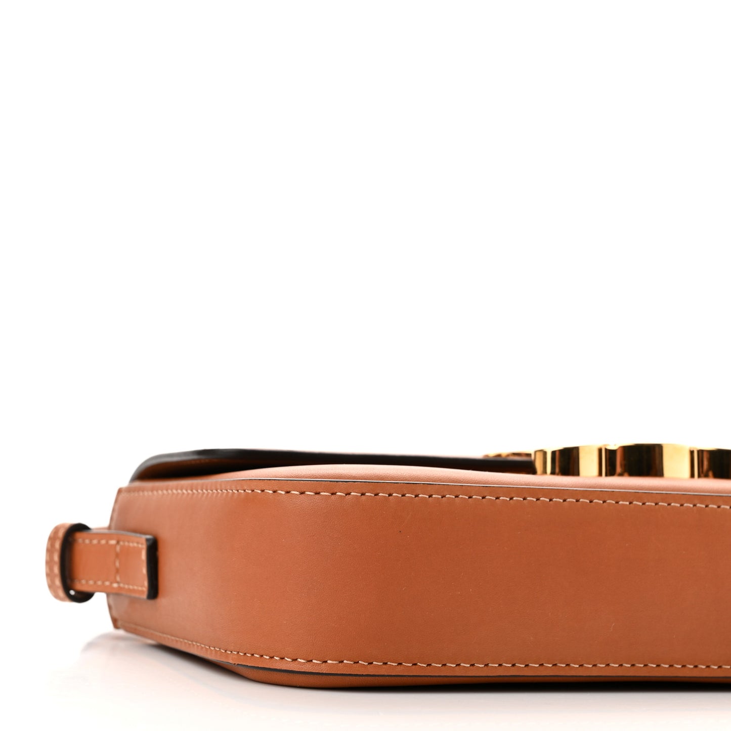 Natural Calfskin Triomphe Shoulder Bag Tan