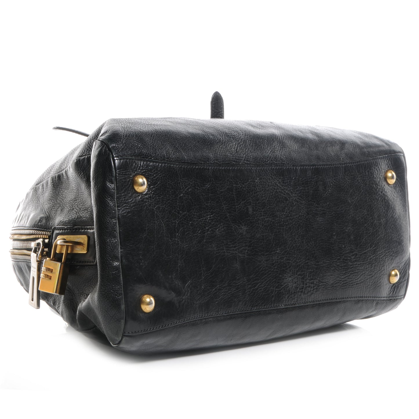 Glace Calf Bowler Bag Black