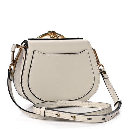 Chloe Calfskin Suede Small Nile Bracelet Bag Off White 3 of 12