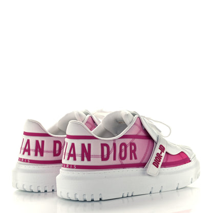 Christian Dior Reflective Fabric Shaded Dior-ID Platform Sneakers 39.5 Raspberry 4 of 11