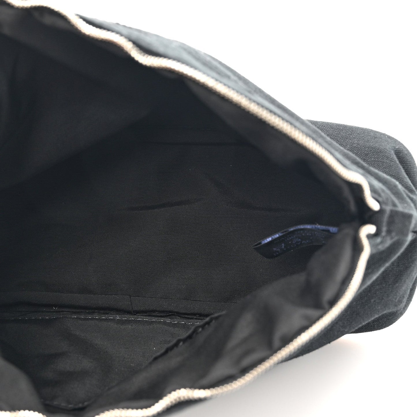 Cotton Canvas Bolide Travel Cosmetic Pouch MM Black