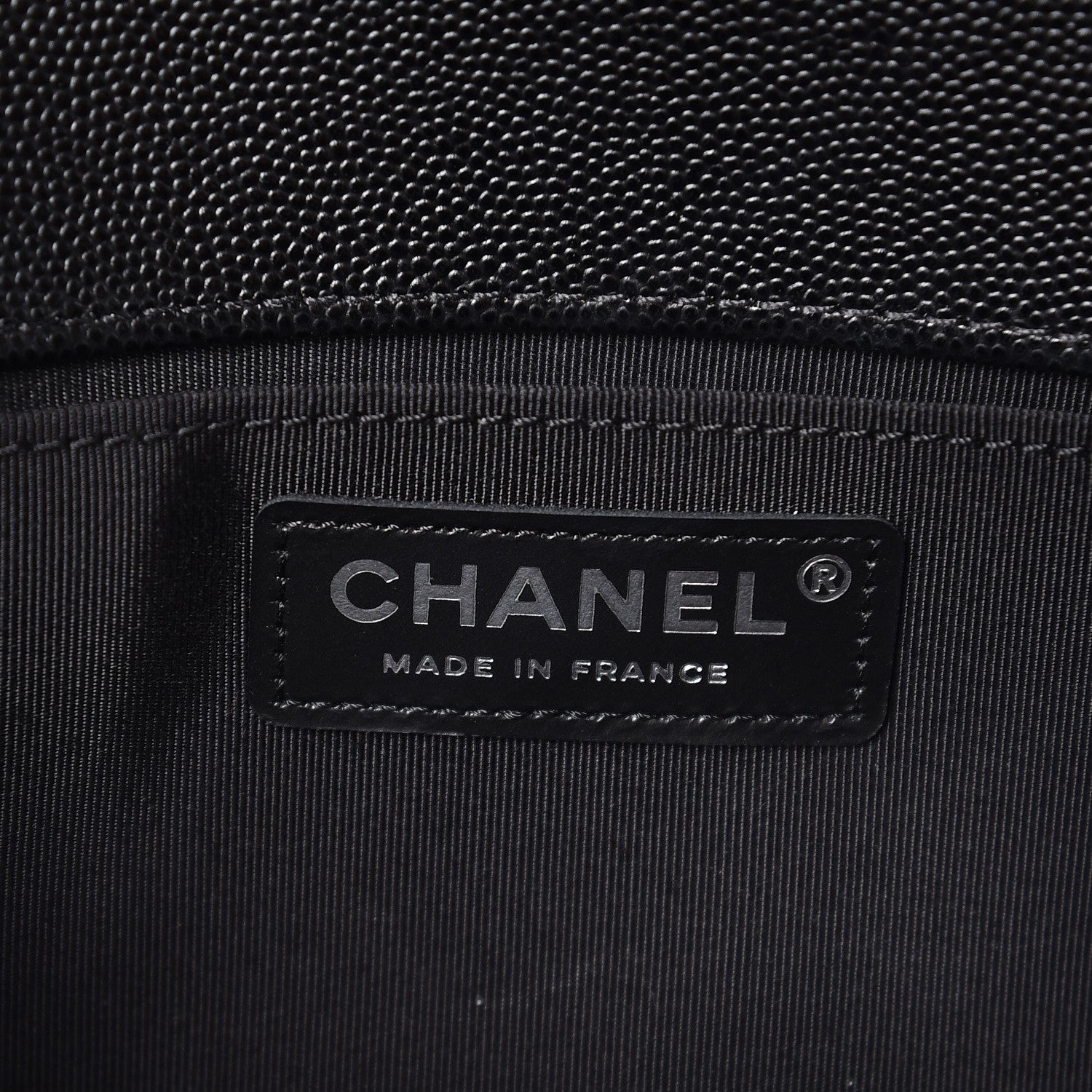 Chanel Caviar Quilted Medium Boy Flap Black 7 of 9