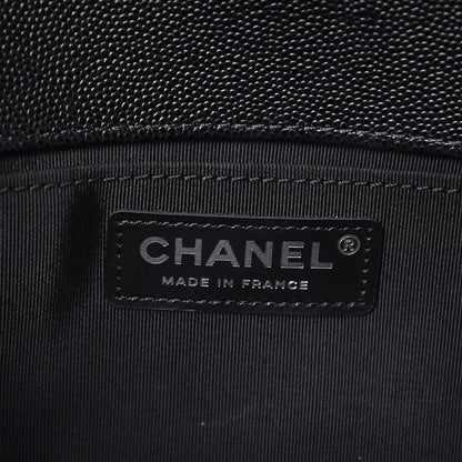 Chanel Caviar Quilted Medium Boy Flap Black 7 of 9