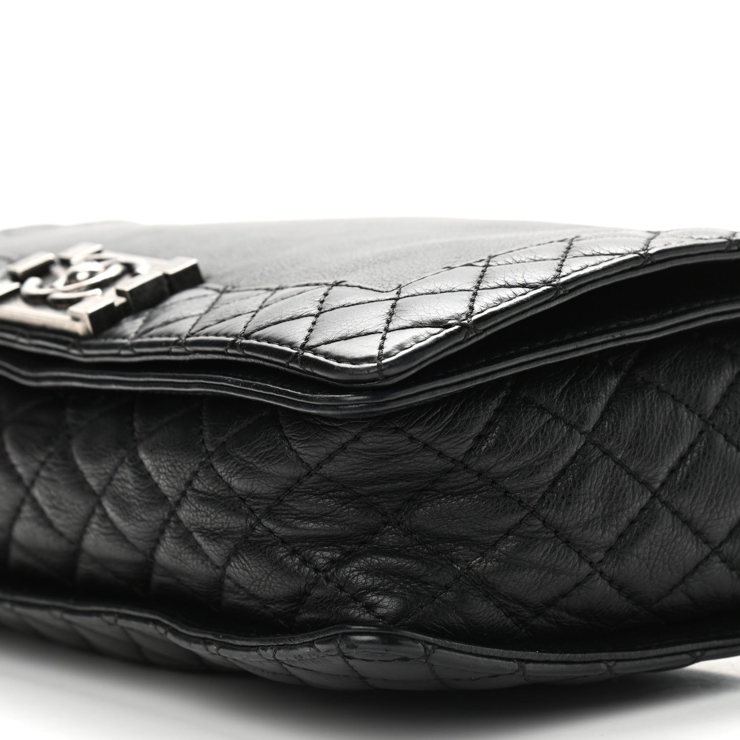Calfskin New Medium Boy Reverso Flap Black