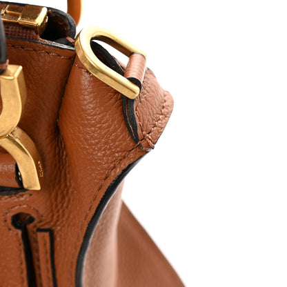 Chloe Calfskin Small Marcie Satchel Tan 10 of 10