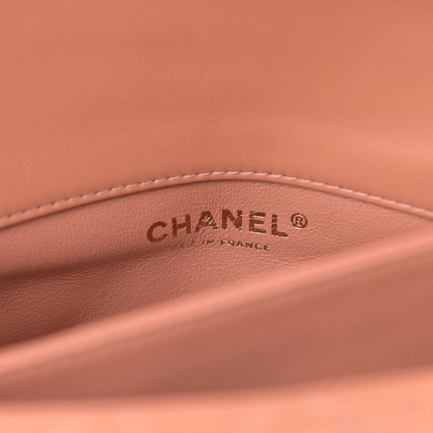 Chanel Lambskin Quilted Wood Mini Coco Handle Flap Beige 6 of 9