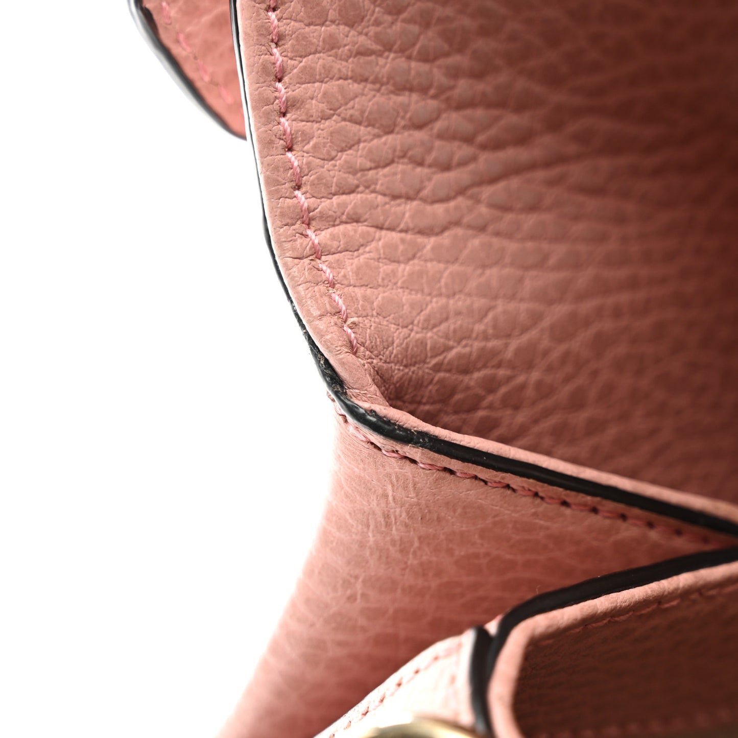 Dollar Calfskin Interlocking G Top Handle Shoulder Bag Soft Pink