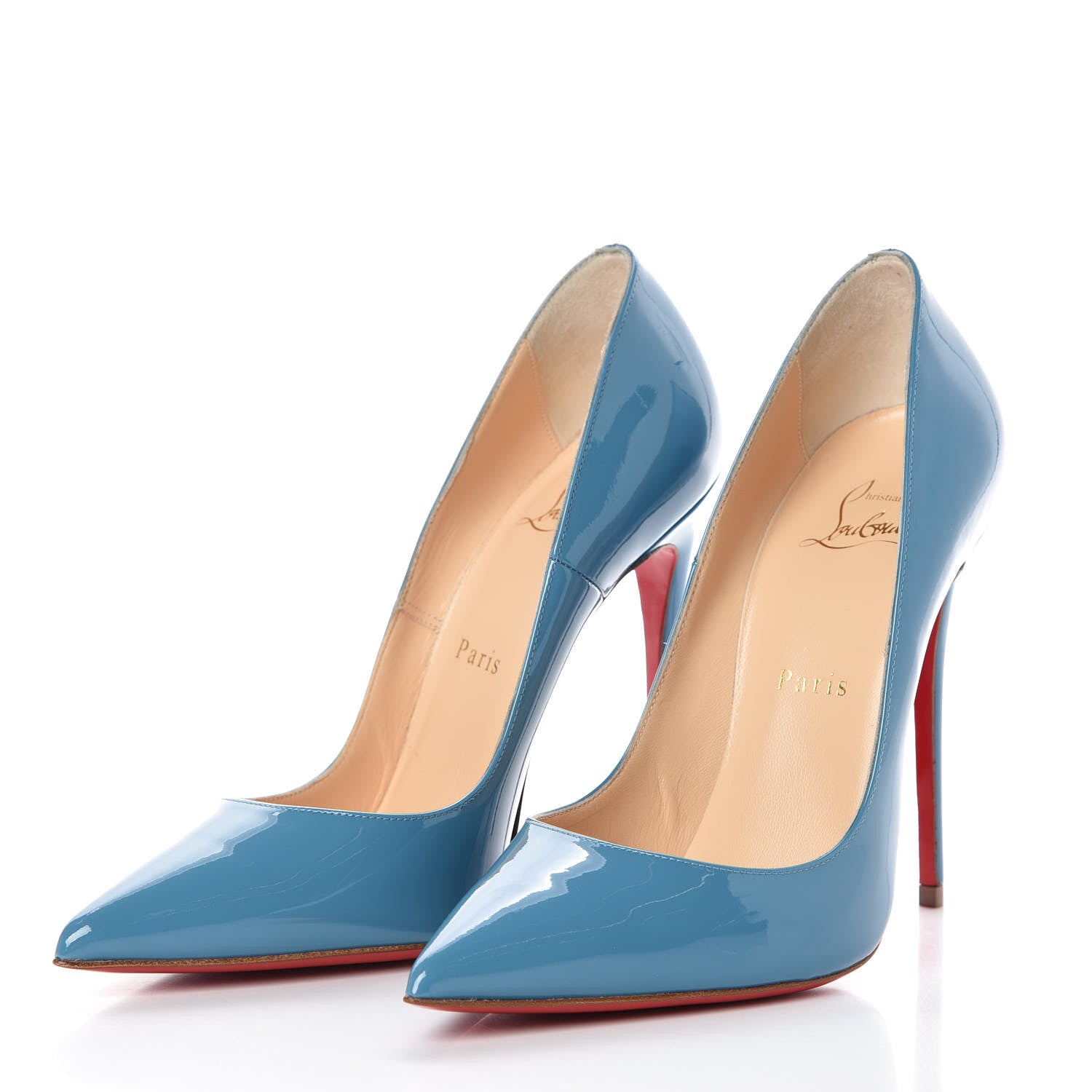 Christian Louboutin Patent So Kate 120 Pumps 37.5 Celeste 3 of 9