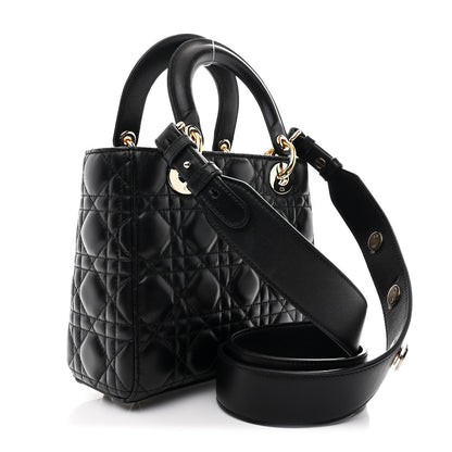 Christian Dior Lambskin Cannage Small Lucky Badges My Lady Dior Black 3 of 11