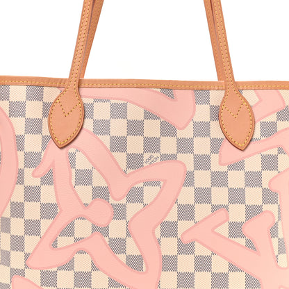 Louis Vuitton Damier Azur Tahitienne Neverfull MM 6 of 8