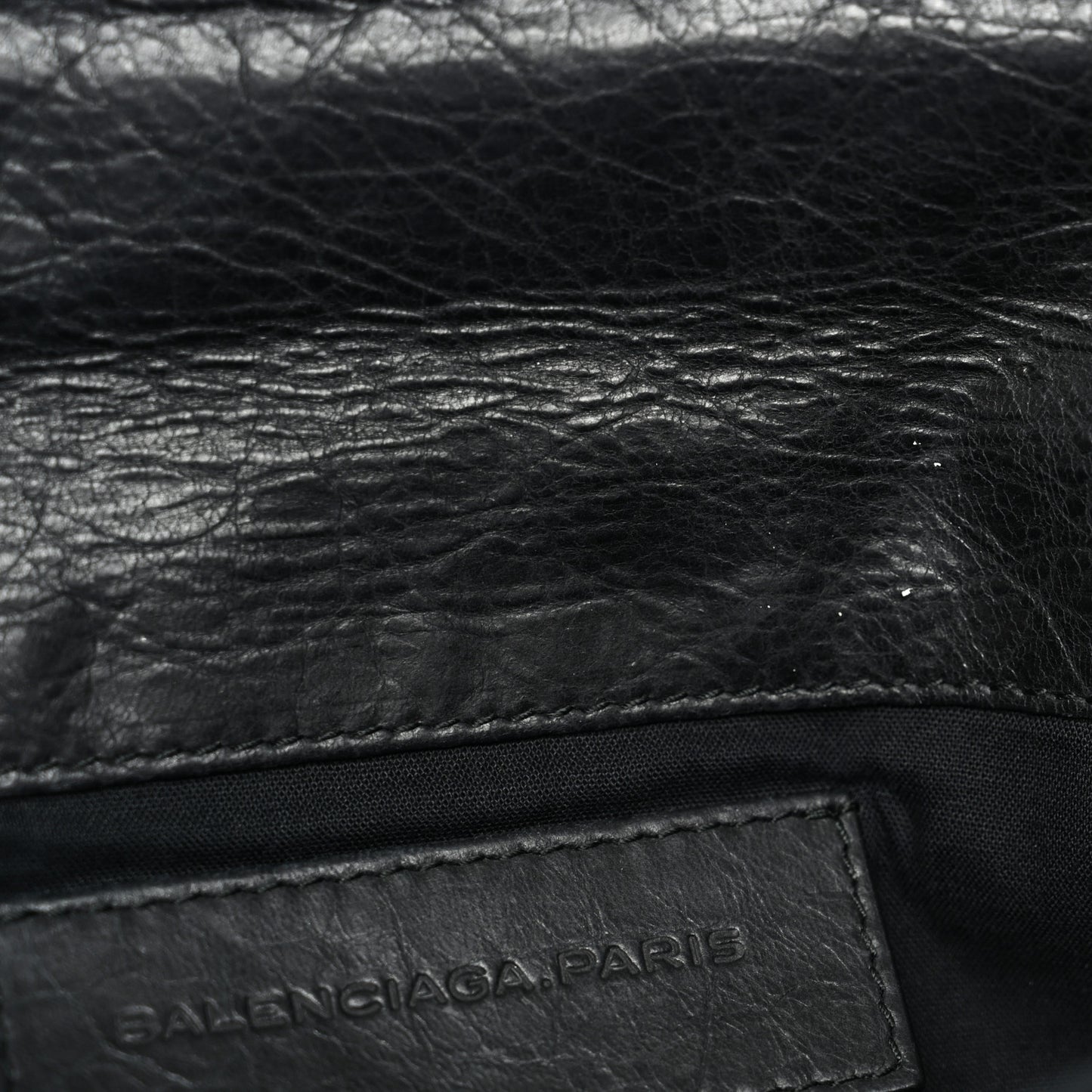 Agneau Giant 12 Silver Hardware Envelope Clutch Black