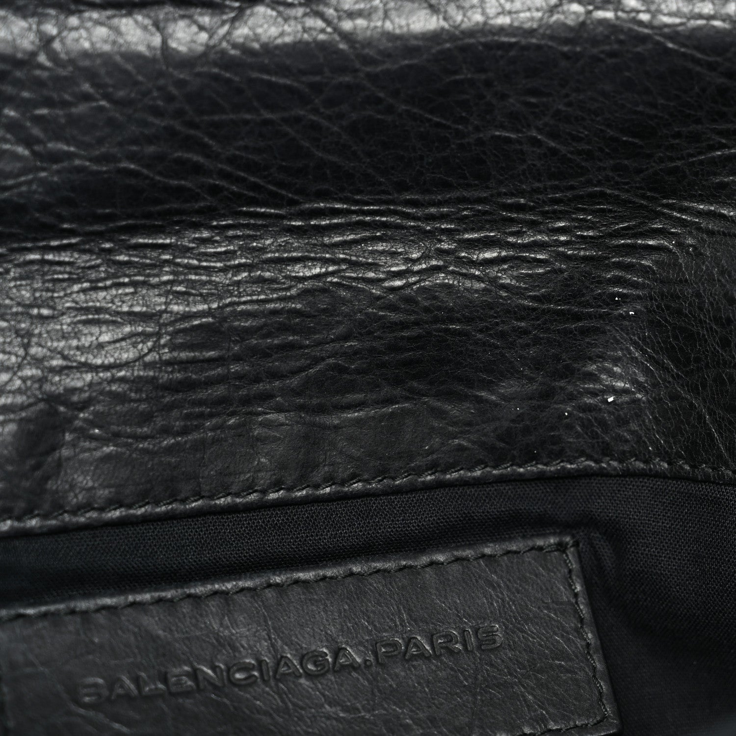 Balenciaga Agneau Giant 12 Silver Hardware Envelope Clutch Black 9 of 10