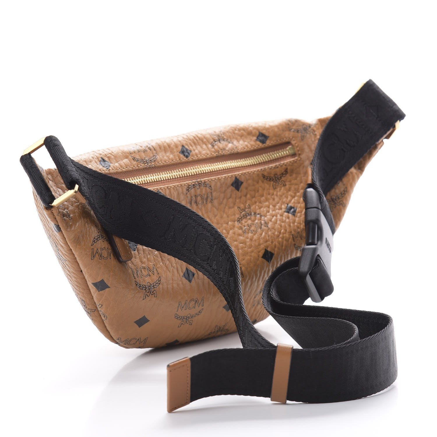 MCM Visetos Small Fusten Belt Bag Cognac 3 of 10
