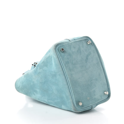 Hermes Veau Doblis Swift Picotin Lock Touch 18 PM Bleu Atoll 4 of 14