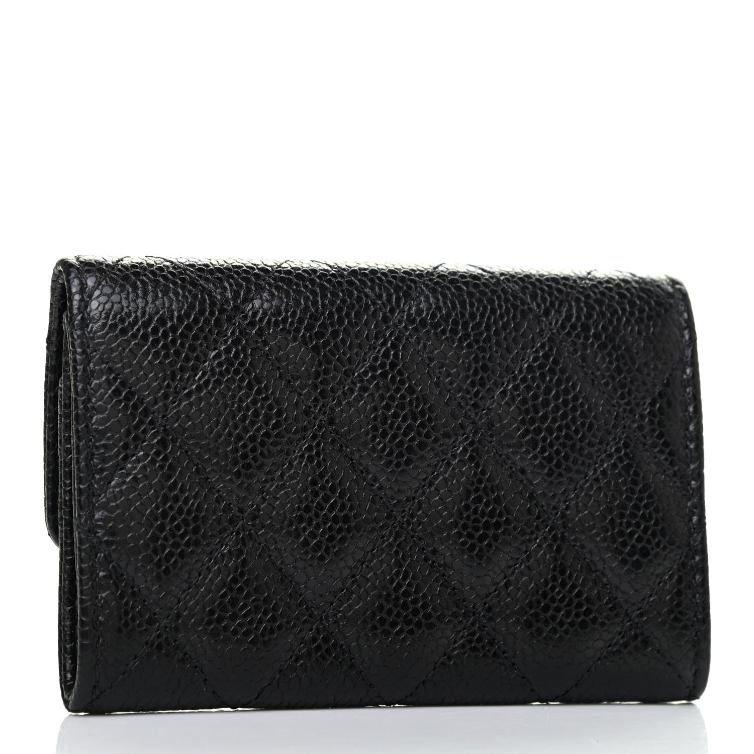 Chanel Caviar Quilted Flap Card Holder So Black 2 of 5
