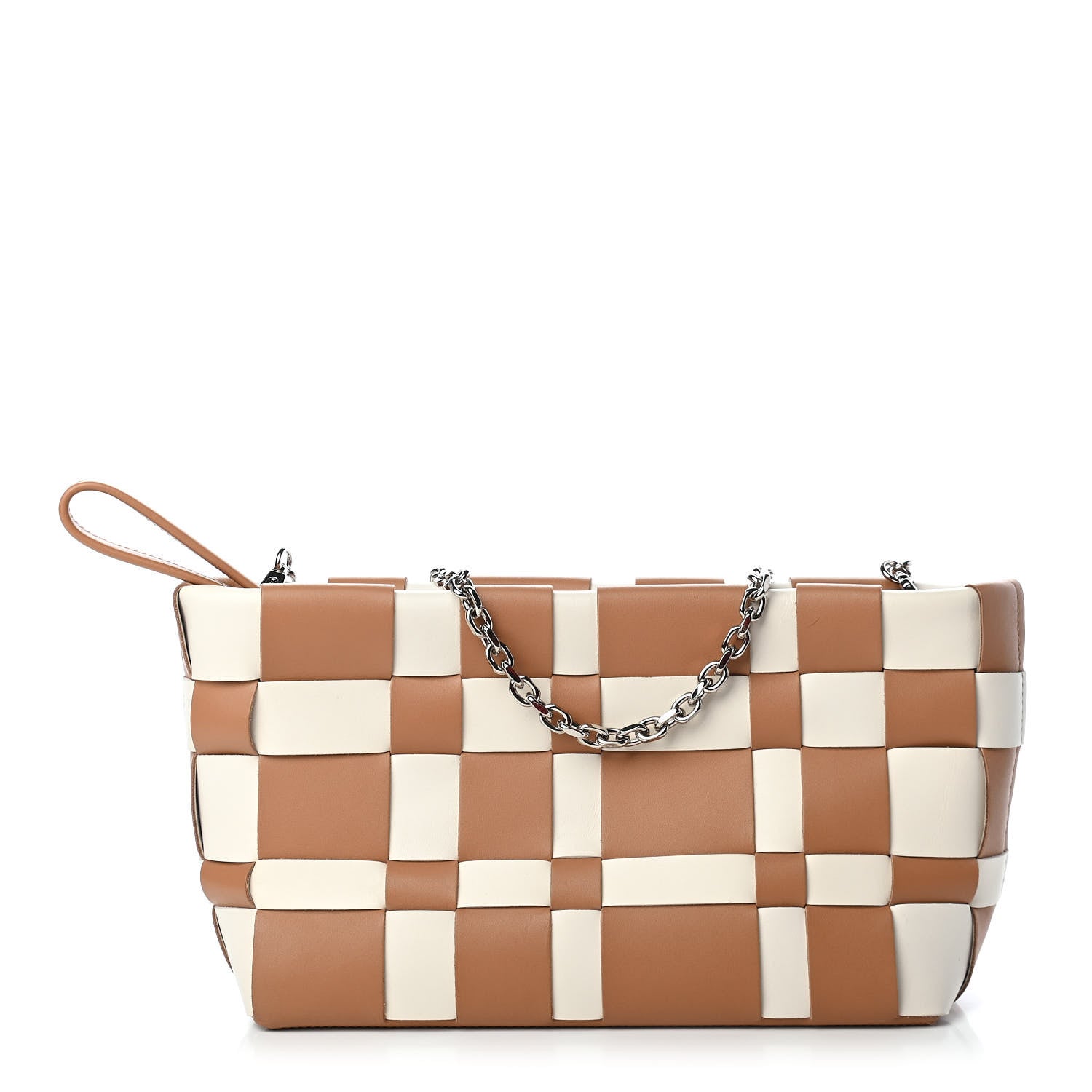 3.1 Phillip Lim Calfskin Odita Lattice Pouch Camel White 1 of 9