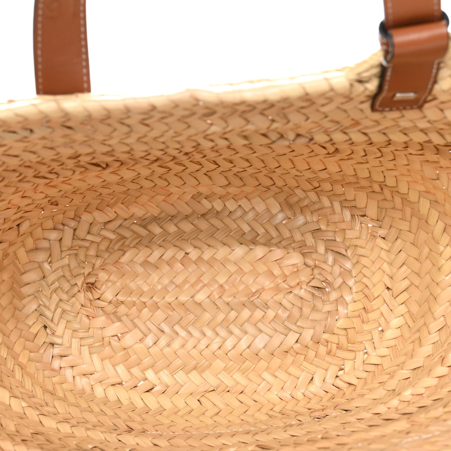 Loewe Raffia Basket Tote Bag Natural Tan 5 of 10