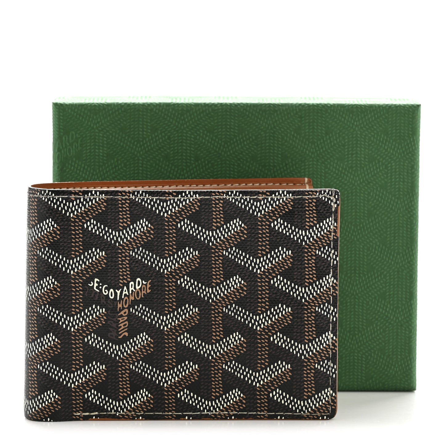 Goyardine Bi-Fold Victoire PM Wallet Black Gold