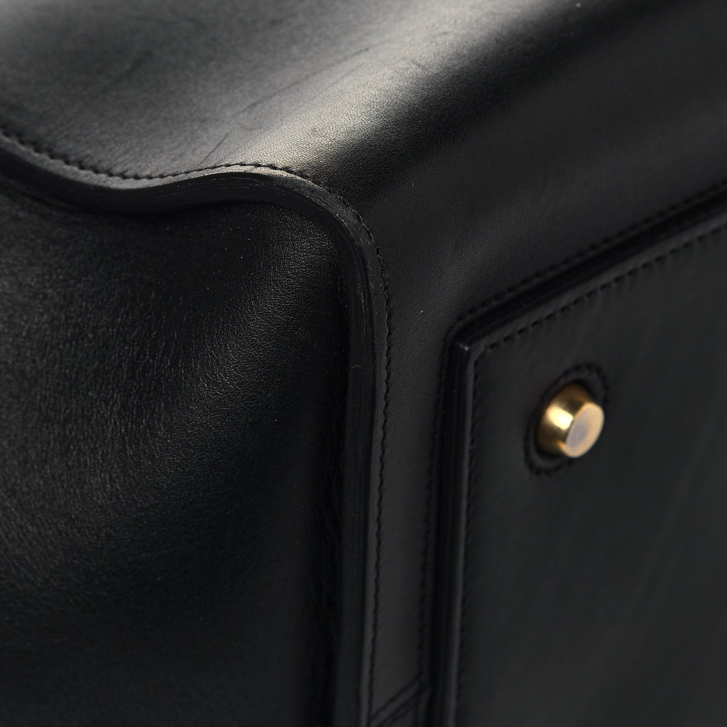 Smooth Calfskin Small Tie Knot Tote Black