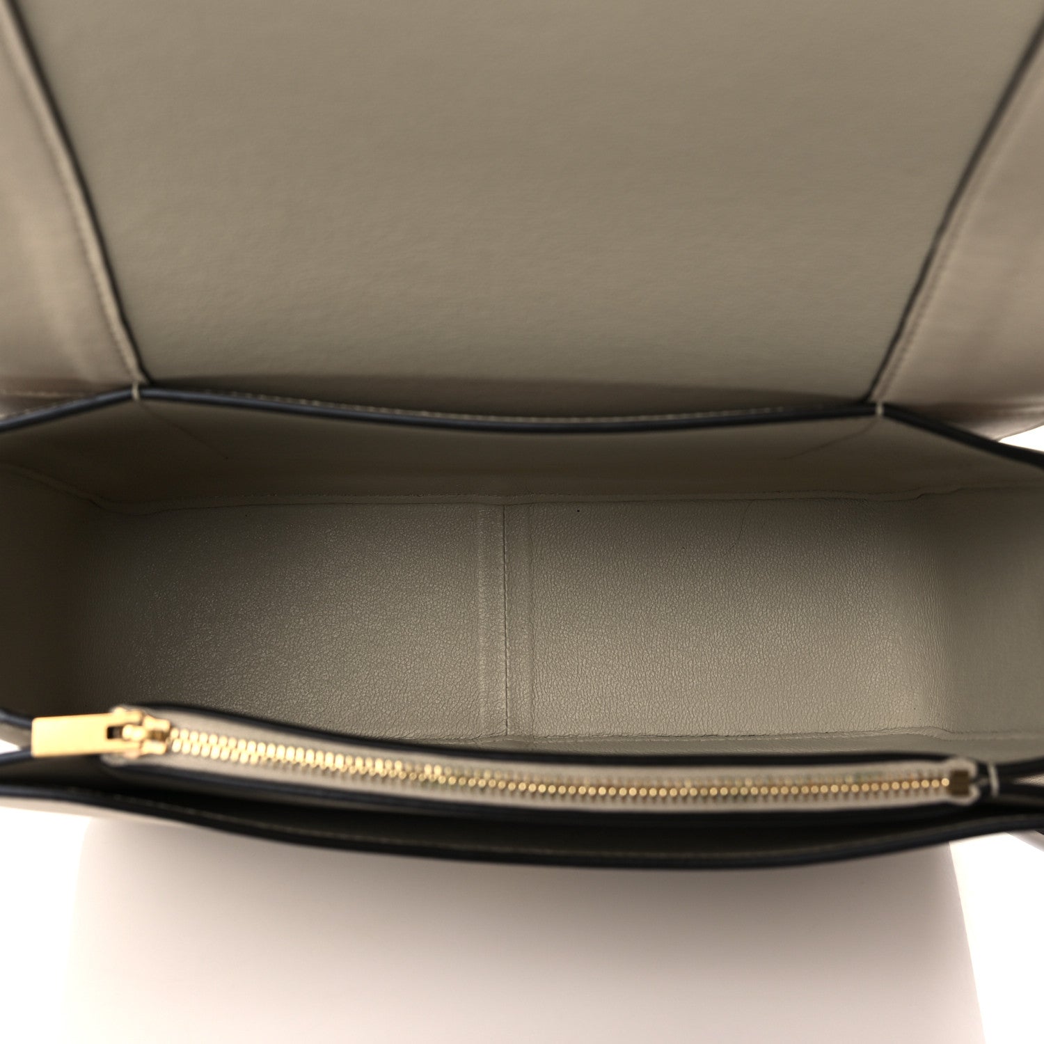 Celine Shiny Smooth Calfskin Medium Frame Shoulder Bag Grege Storm 5 of 7