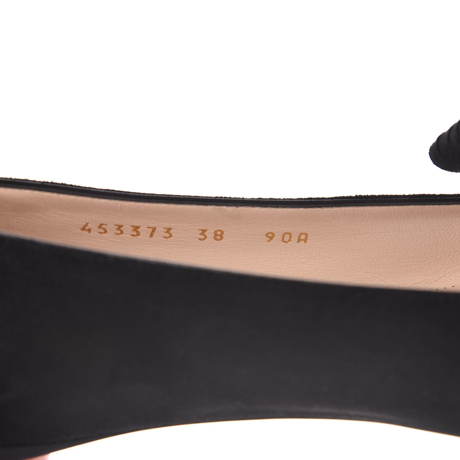 Gucci Kid Scamosciato GG Marmont Fringe Flats 38 Black 8 of 9