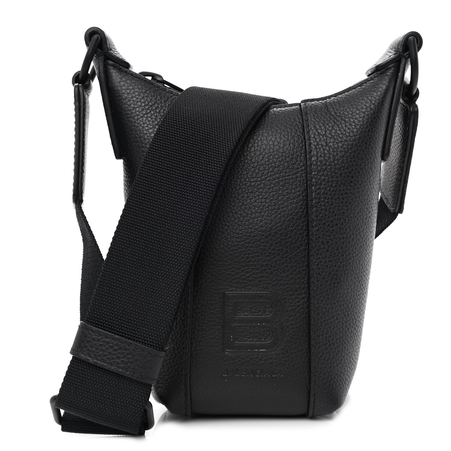 Balenciaga Calfskin Hourglass Phone Holder Bag Black 1 of 9