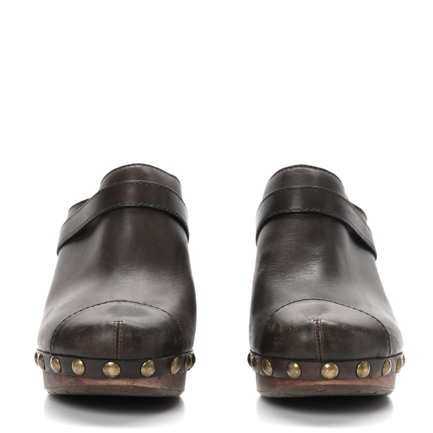 Chanel Calfskin CC Clog 38.5 Brown 2 of 8