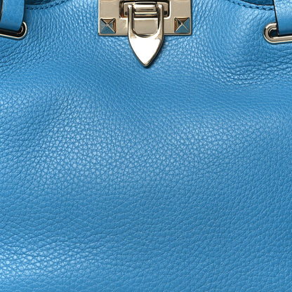 Valentino Garavani Vitello Small Rockstud Tote Parrot 7 of 9