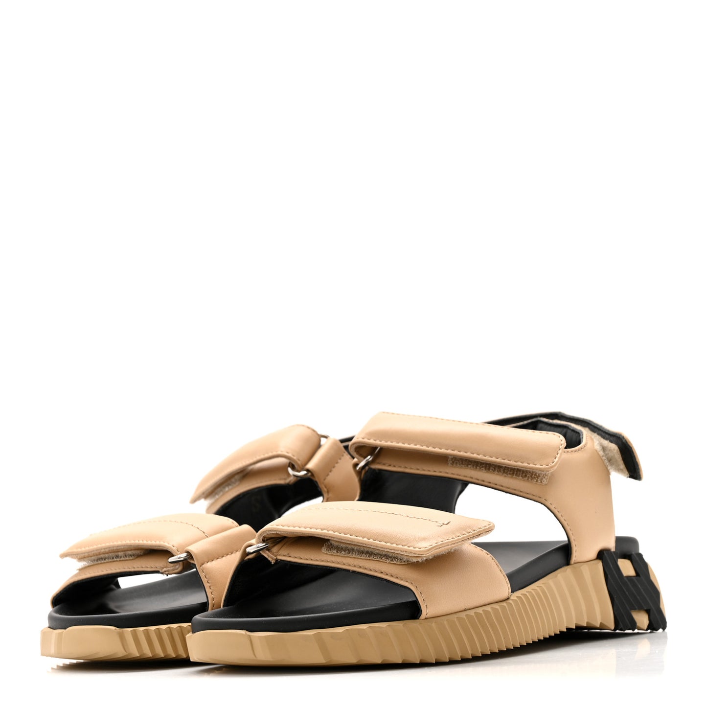 Lambskin Junior Womens Sandals 37.5 Beige Albinos