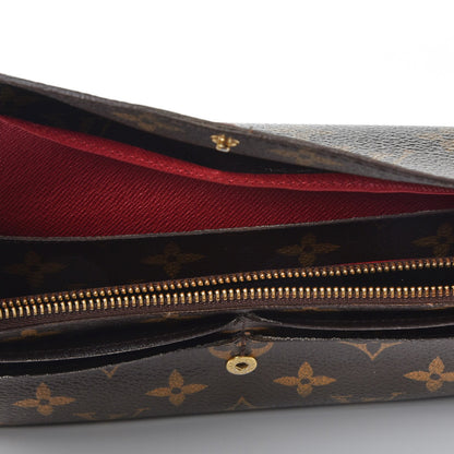 Louis Vuitton Monogram Emilie Wallet Red 11 of 12