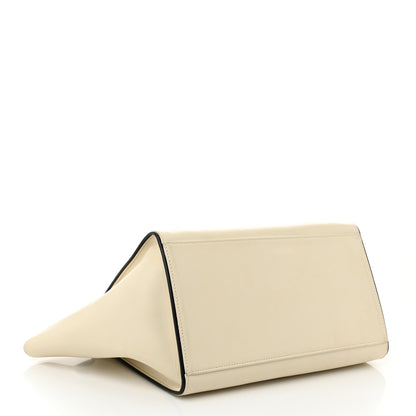 Celine Smooth Calfskin Small Trapeze White Black 4 of 12