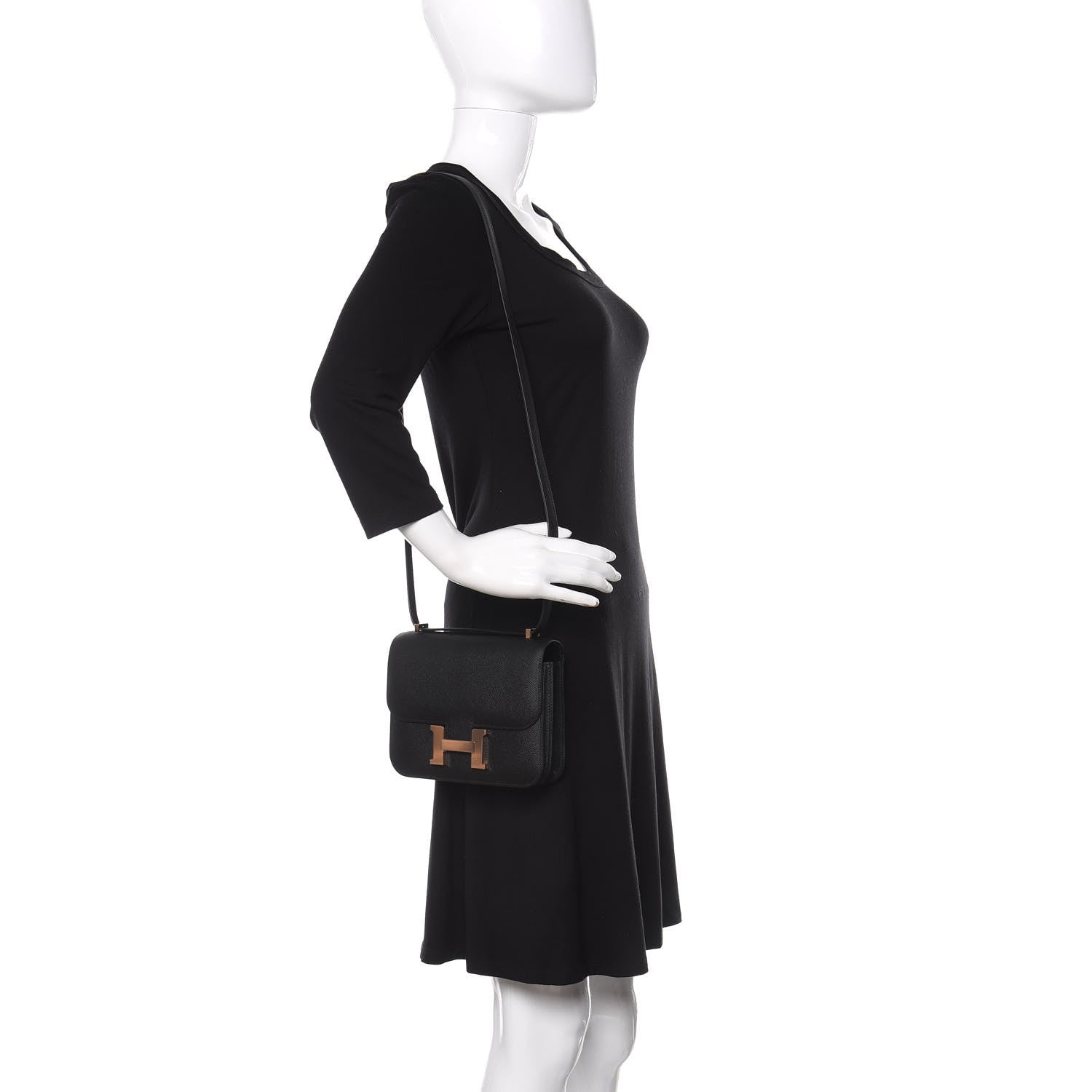 Hermes Epsom Constance 18 Black 3 of 12