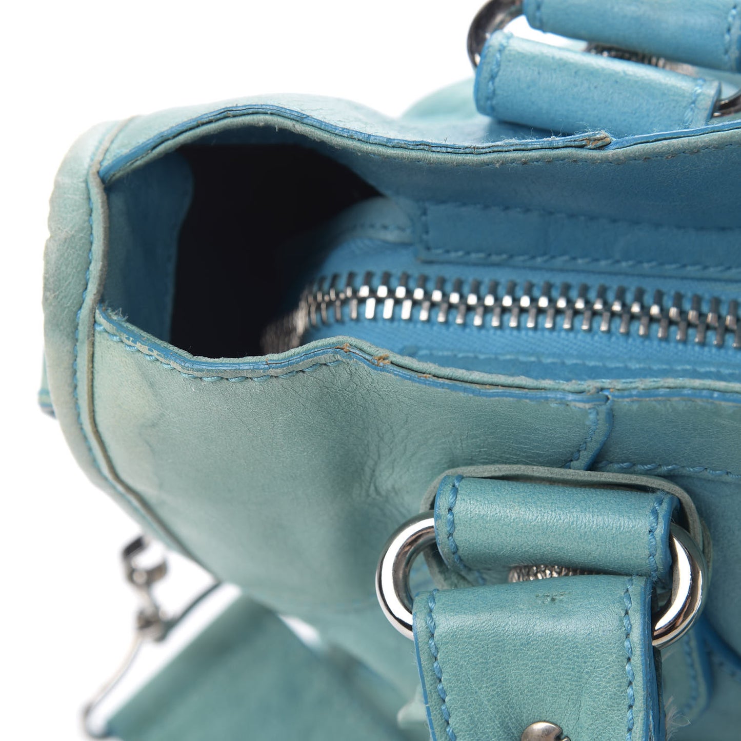 Agneau Giant 21 Silver Hardware City Turquoise