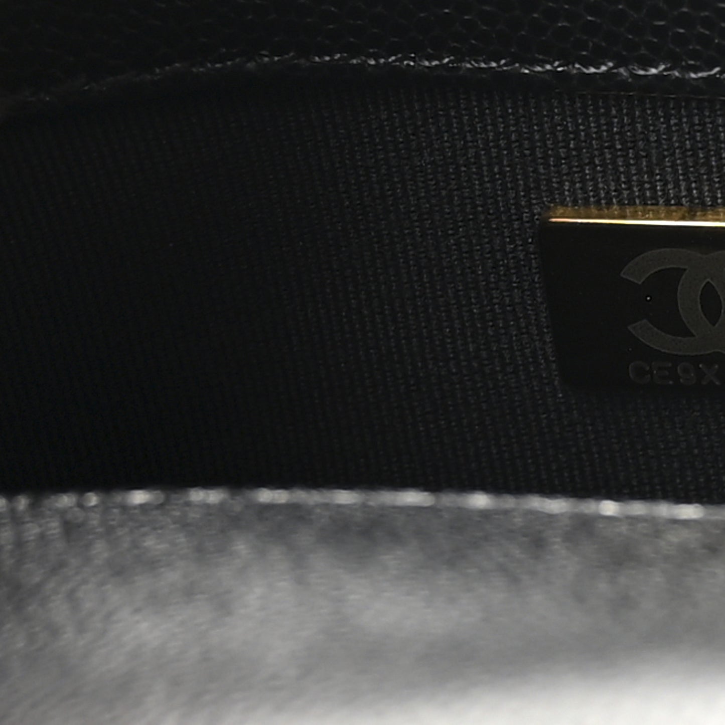 Shiny Caviar Quilted Mini Flap Black