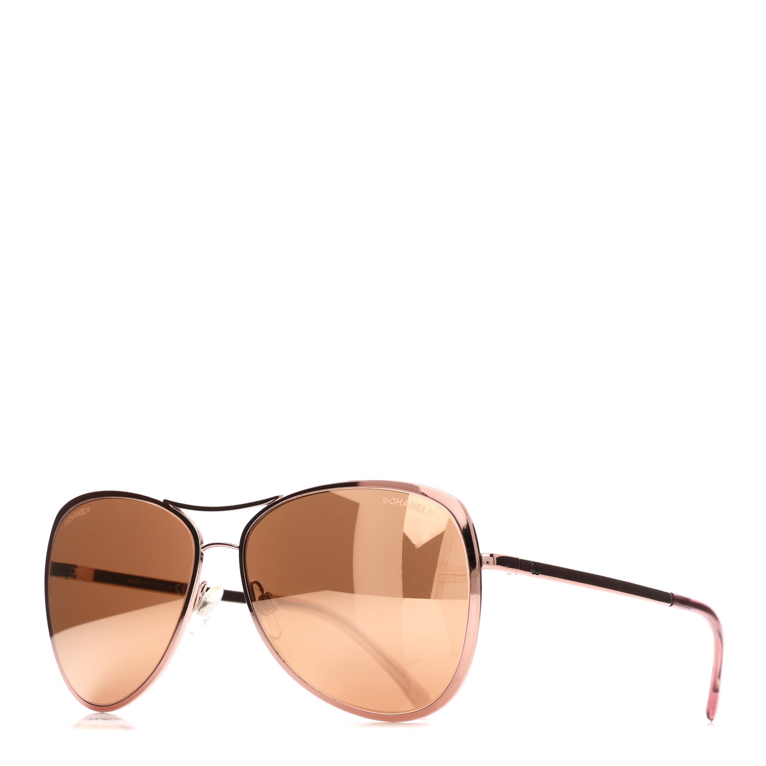 Chanel Metal Mirrored Pilot Summer Sunglasses 4223 Pink 1 of 8