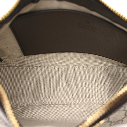 Gucci GG Supreme Monogram Textured Dollar Calfskin Web Small Ophidia GG Handbag Beige Ebony New Acero 5 of 10